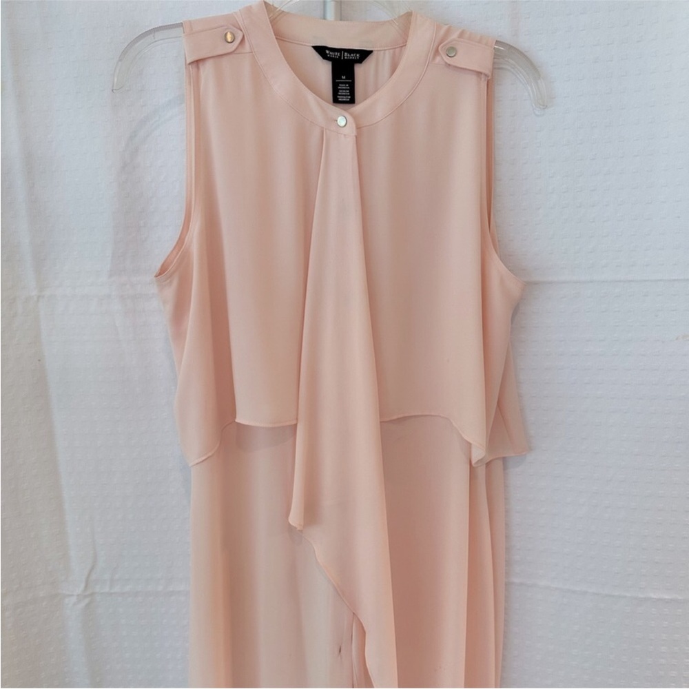 EUC! WHBM tunic, pastel pink sleeveless blouse. Size 10.